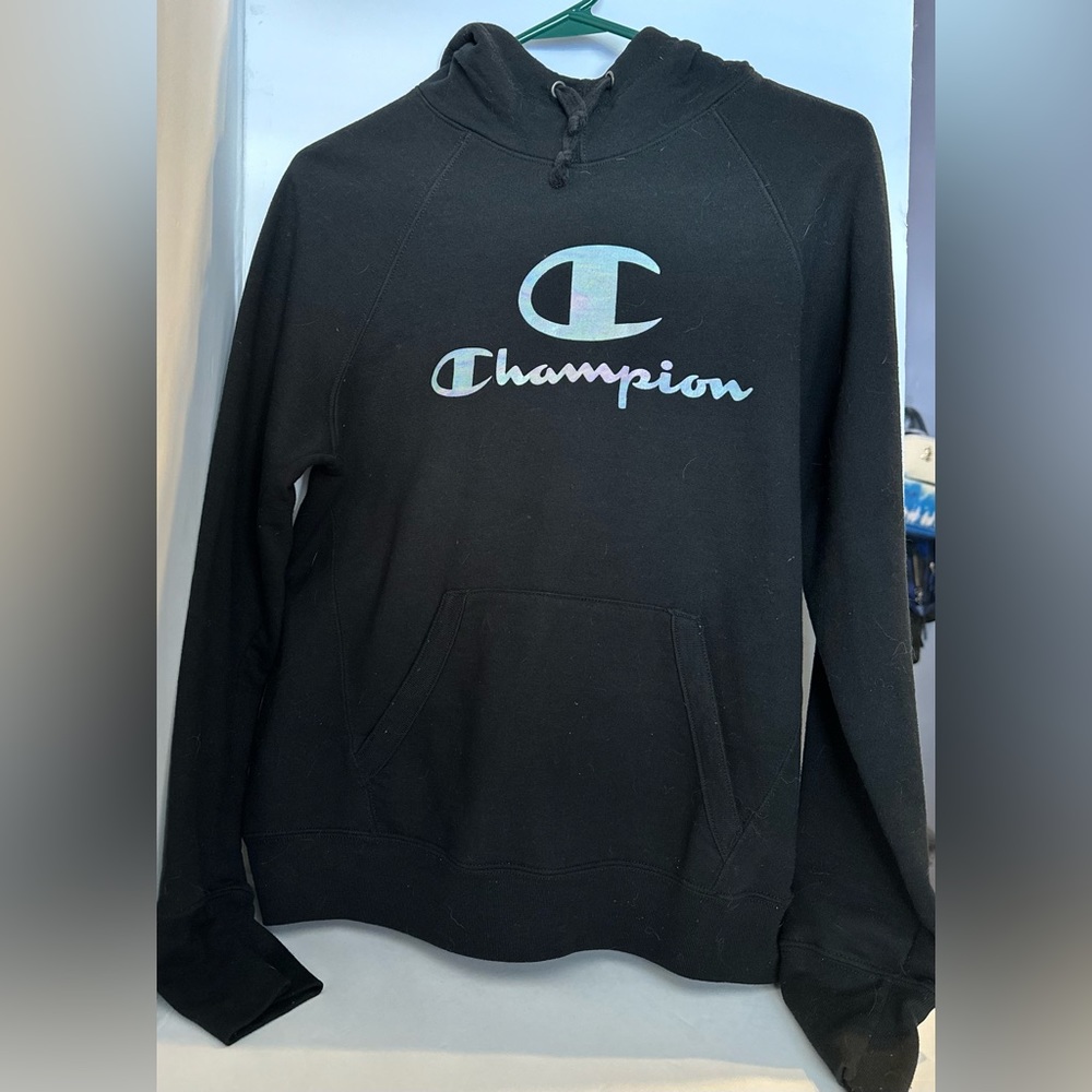 Black Champion hoodie size small